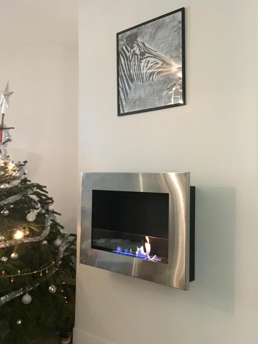 Ignitial Paris - Cheminée Bio éthanol murale HF 1-500 - Cheminées & foyers