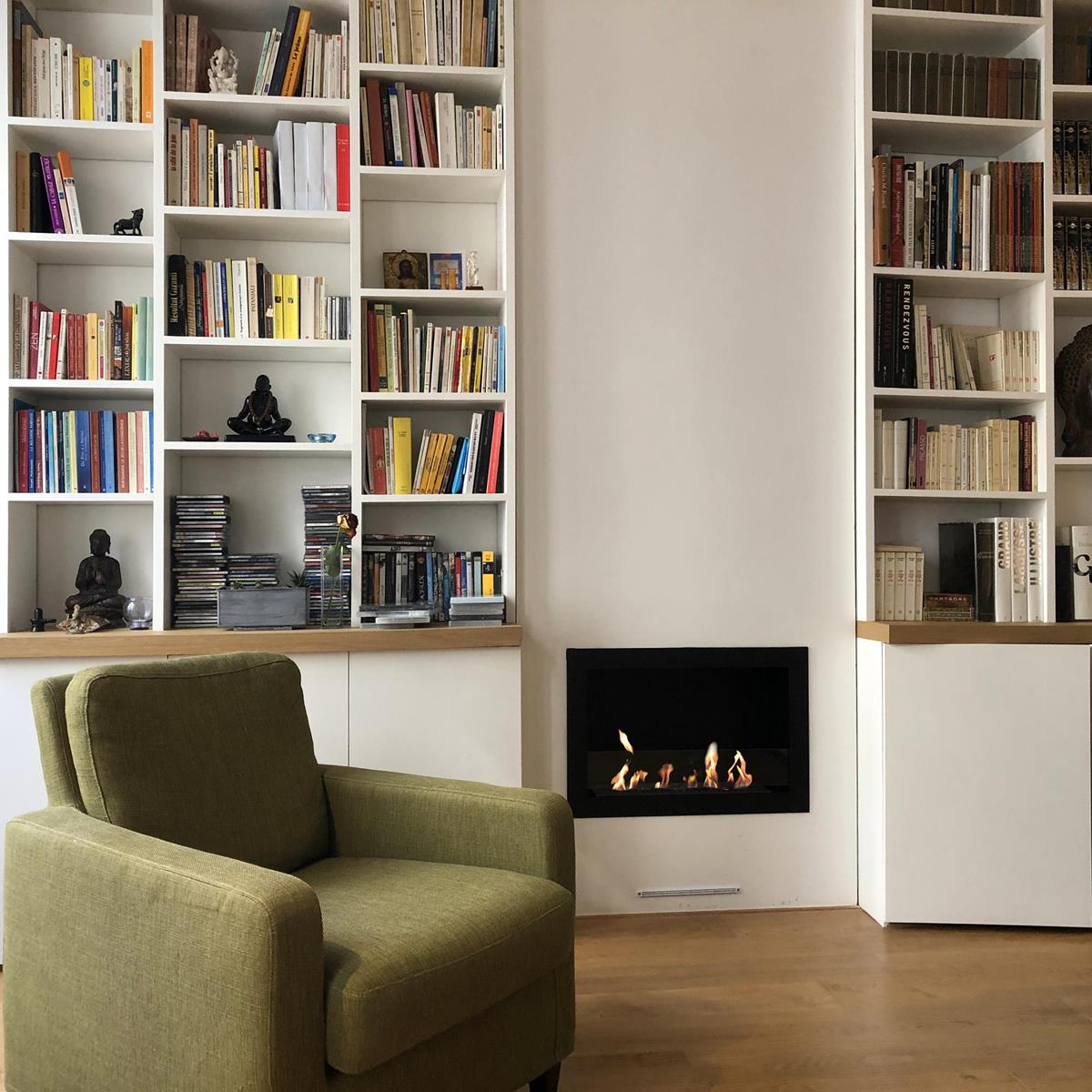 Ignitial Paris - Cheminée Bio éthanol murale HF 1-500