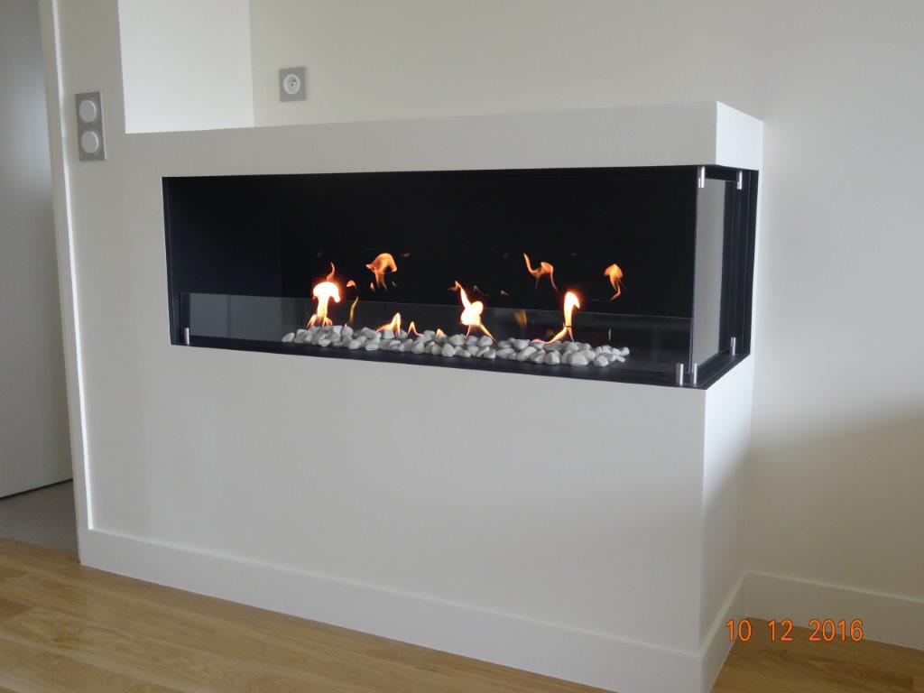 Ignitial Paris - Cheminée Bio éthanol projet sur mesure - Cheminées ...