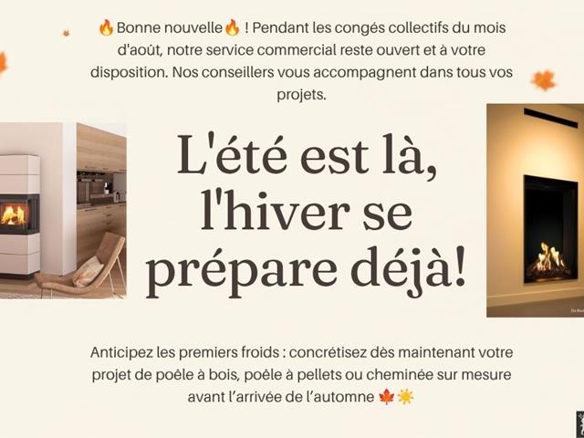 Notre service commercial reste ouvert pendant les congés collectifs !
